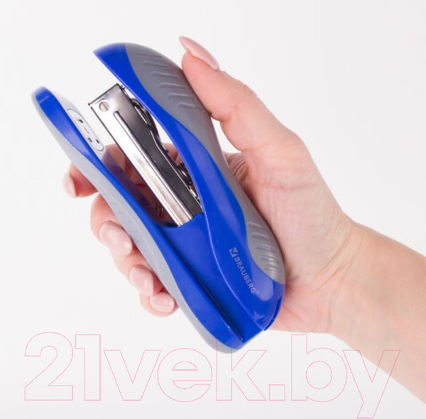 Изображение товара Степлер Brauberg Jet / 229689 (синий/серый)