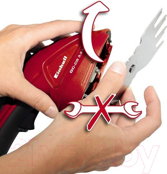 Изображение товара Кусторез аккумуляторный Einhell GС-CG 3,6 Li WT (3410456)