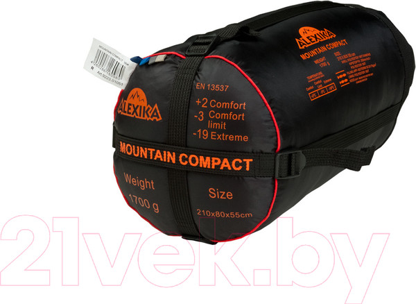 Изображение товара Спальный мешок Alexika Mountain Compact Правый / 9223.01051 (синий)