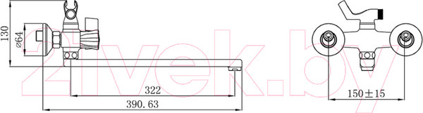 Изображение товара Смеситель РМС SL116-140