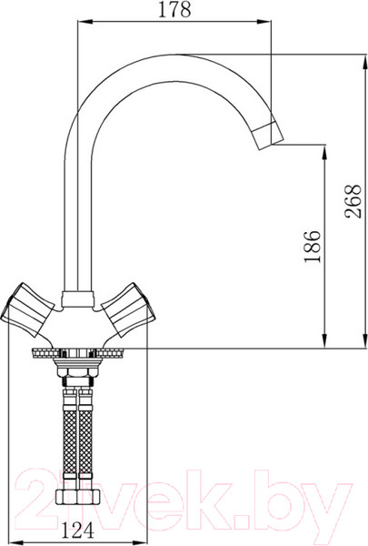Изображение товара Смеситель РМС SL116-274F