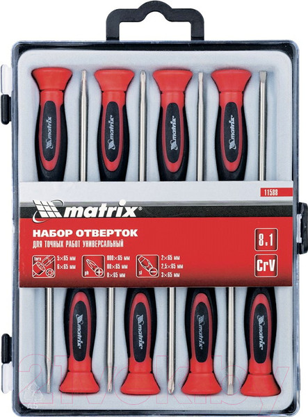 Изображение товара Набор отверток Matrix 11588