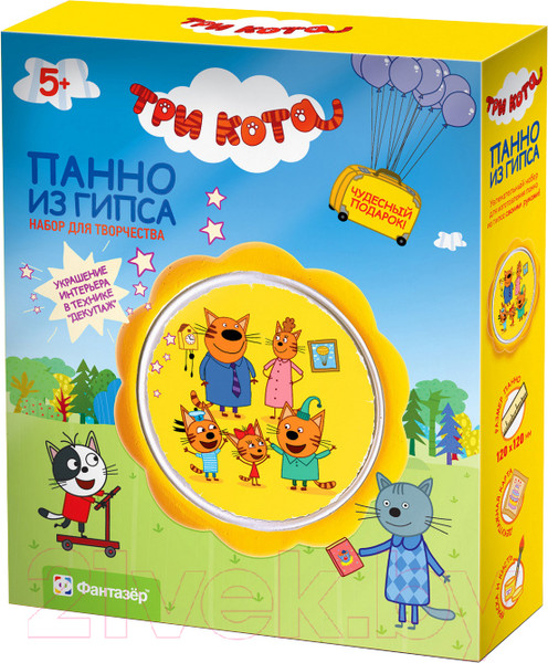 Изображение товара Набор для лепки Фантазер Три кота. Семейный портрет / FN-405107