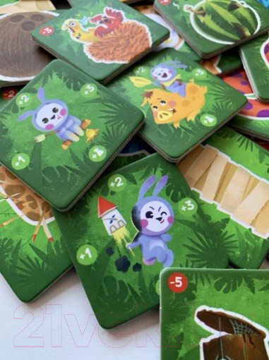 Изображение товара Дополнение к настольной игре WellDone Четыре Хвоста. Дополнение 1. Улетные кокосы и шляпы / FB002