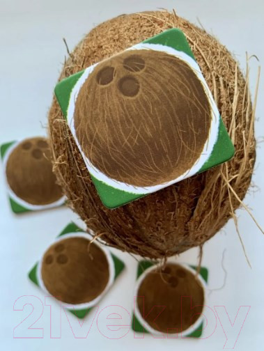 Изображение товара Дополнение к настольной игре WellDone Четыре Хвоста. Дополнение 1. Улетные кокосы и шляпы / FB002