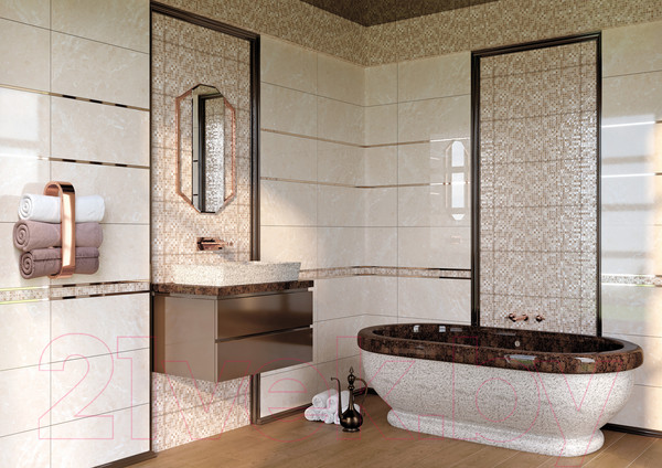 Изображение товара Бордюр Cersanit Caravan CR1C451DT (45x600, многоцветный)