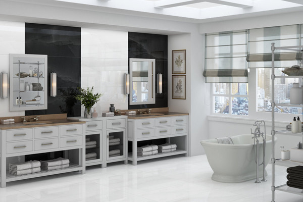 Изображение товара Плитка Netto Gres Onyx White Polished New (600x1200)