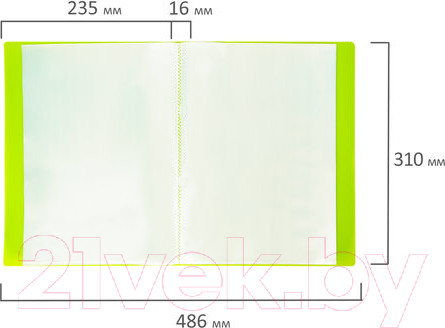 Изображение товара Папка для бумаг Brauberg Neon / 227448 (зеленый)
