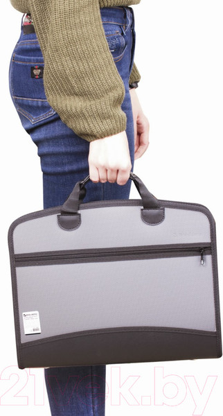 Изображение товара Папка-портфель Brauberg 228685 (серый)