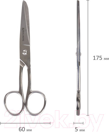 Изображение товара Ножницы канцелярские Brauberg Professional / 237102