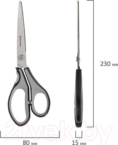 Изображение товара Ножницы канцелярские Brauberg Super / 237297