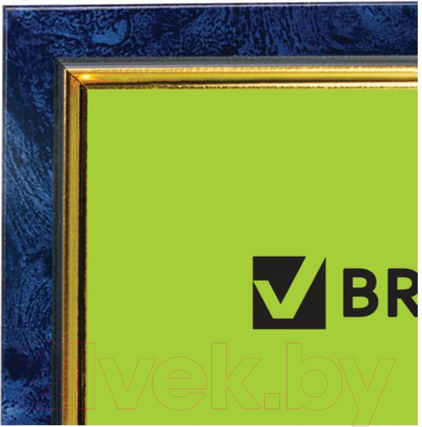 Изображение товара Рамка Brauberg Hit / 390705 (синий мрамор с позолотой)