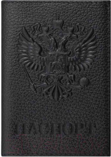 Изображение товара Обложка на паспорт Brauberg Герб / 237198 (черный)