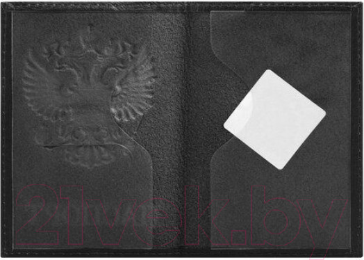 Изображение товара Обложка на паспорт Brauberg Герб / 237198 (черный)