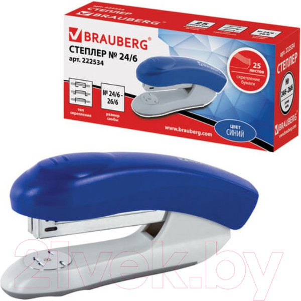 Изображение товара Степлер Brauberg Original / 222534 (синий)