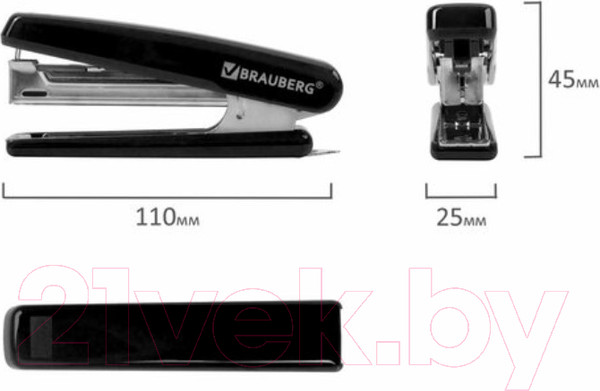 Изображение товара Степлер Brauberg Classic / 222545 (черный)