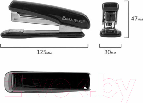 Изображение товара Степлер Brauberg Classic / 222546 (черный)