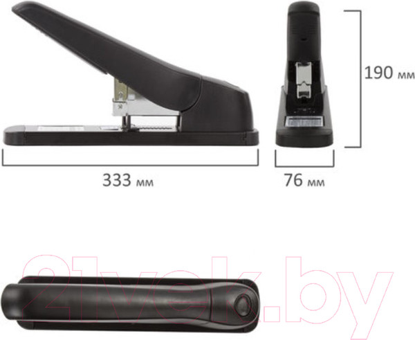 Изображение товара Степлер Brauberg Heavy Duty MX / 222563 (черный)
