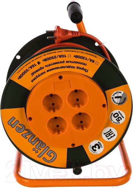 Изображение товара Удлинитель на катушке Glanzen EB-50-006