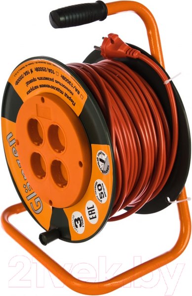 Изображение товара Удлинитель на катушке Glanzen EB-50-006