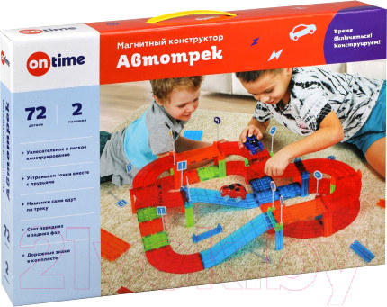 Изображение товара Конструктор электромеханический On Time Автотрек / 45032 (72эл)