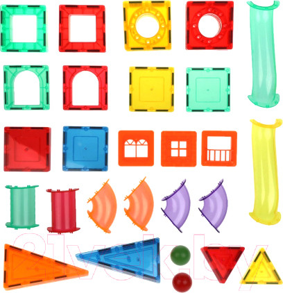 Изображение товара Конструктор магнитный On Time Парк развлечений / 45037 (43эл)