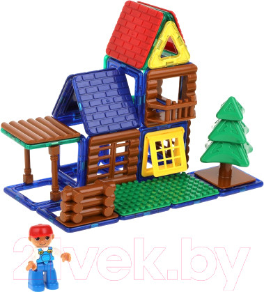 Изображение товара Конструктор магнитный On Time Домик в лесу / 45050 (53эл)