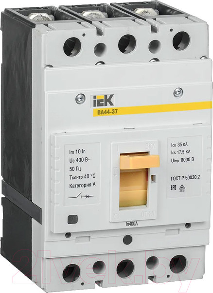 Изображение товара Выключатель автоматический IEK ВА 44-37 3P 400A 35kA / SVA4410-3-0400-35