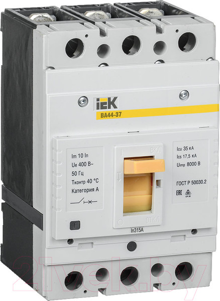 Изображение товара Выключатель автоматический IEK ВА 44-37 3P 315A 35kA / SVA4410-3-0315-35