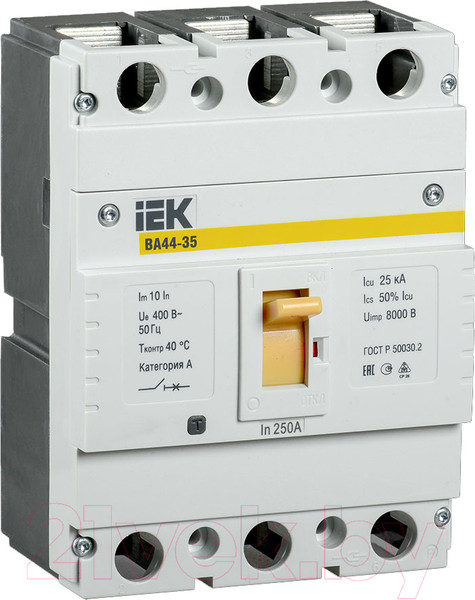 Изображение товара Выключатель автоматический IEK ВА 44-35 3P 250A 25kA / SVA4410-3-0250