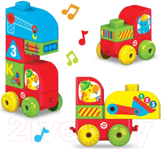 Изображение товара Развивающая игрушка Азбукварик Talky Blocks Машинки на стройке / 2762