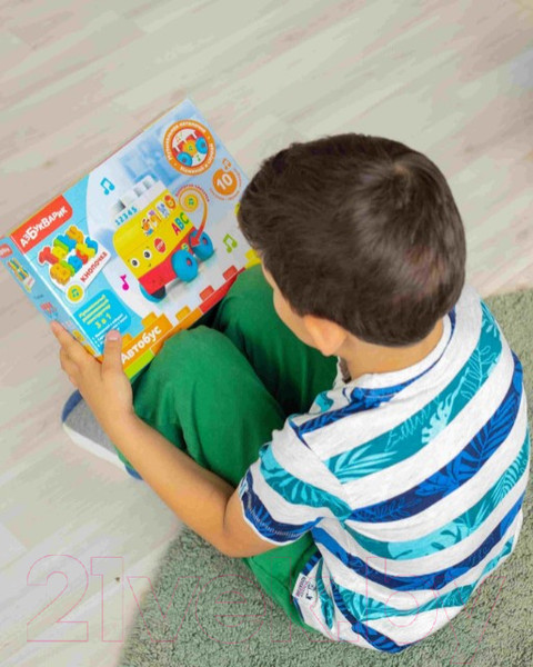 Изображение товара Развивающая игрушка Азбукварик Talky Blocks Автобус / 2824