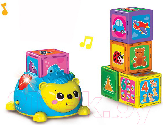 Изображение товара Развивающая игрушка Азбукварик Первые знания с Ёжиком / 2848А (синий)