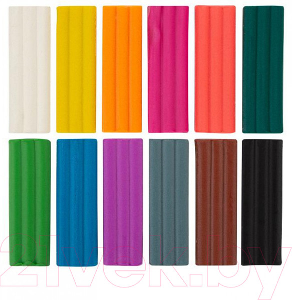 Изображение товара Пластилин восковой Цветик 3241785 (12цв)