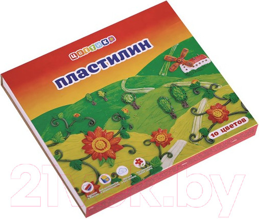 Изображение товара Пластилин Цветик 32411672 (10цв)