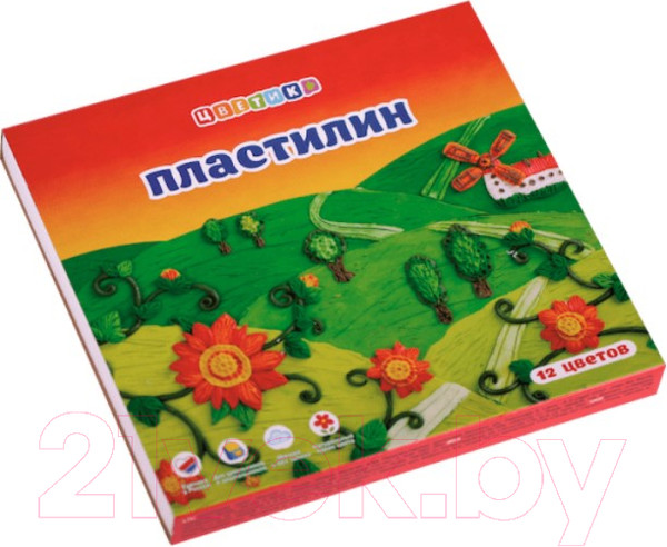 Изображение товара Пластилин Цветик 32411673 (12цв)