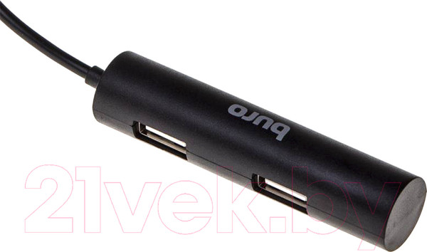 Изображение товара USB-хаб Buro BU-HUB4-0.5R-U2.0 (черный)