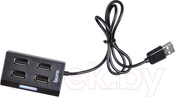 Изображение товара USB-хаб Buro BU-HUB4-U2.0 (черный)