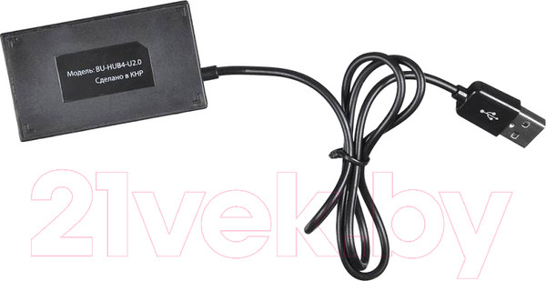 Изображение товара USB-хаб Buro BU-HUB4-U2.0 (черный)
