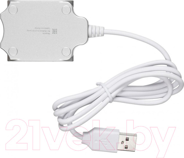 Изображение товара USB-хаб Buro BU-HUB4-0.5-U2.0-Candy (серебристый)