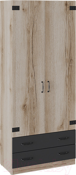 Изображение товара Шкаф ТриЯ Окланд ТД-324.07.22 (черный/дуб делано)