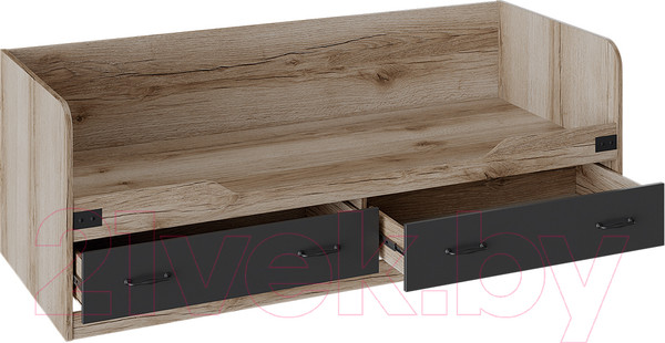 Изображение товара Кровать-тахта ТриЯ Окланд ТД-324.12.01 (черный/дуб делано)