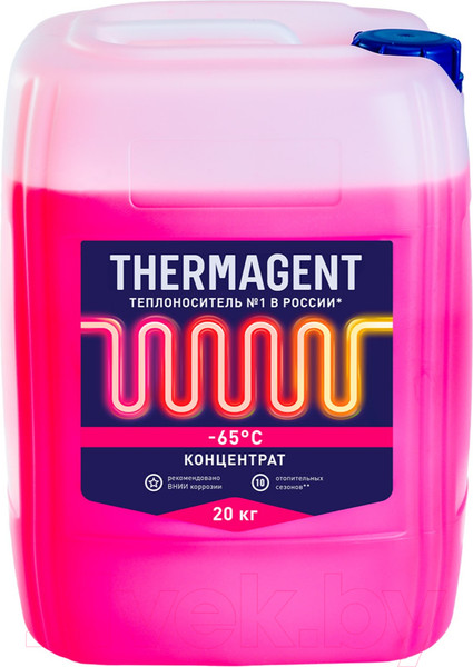 Изображение товара Теплоноситель для систем отопления Thermagent -65°C (20л, красный)