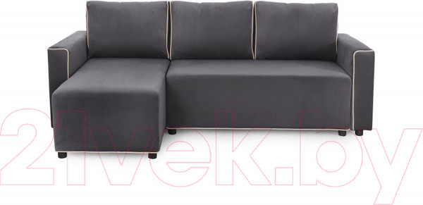 Изображение товара Диван угловой Мебельград Некст Стандарт (альба темно-серый/альба бежевый)