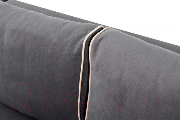 Изображение товара Диван угловой Мебельград Некст Стандарт (альба темно-серый/альба бежевый)