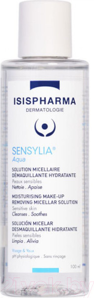 Изображение товара Мицеллярная вода ISISPHARMA Sensylia Aqua Увлажняющая Для чувствительной и обезвоженной кожи (100мл)