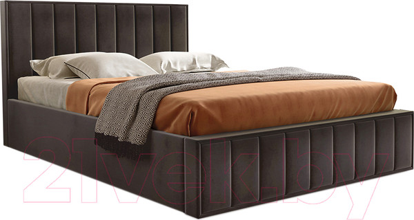 Изображение товара Каркас кровати Мебельград Вена Стандарт 160x200 (мора темно-коричневый)