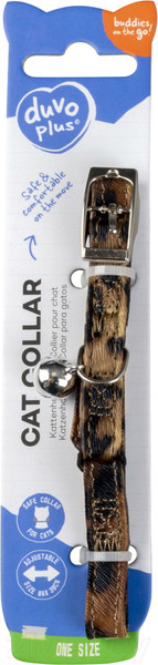 Изображение товара Ошейник Duvo Plus Леопард 11162 (темно-коричневый)