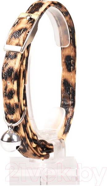 Изображение товара Ошейник Duvo Plus Леопард 11162 (темно-коричневый)