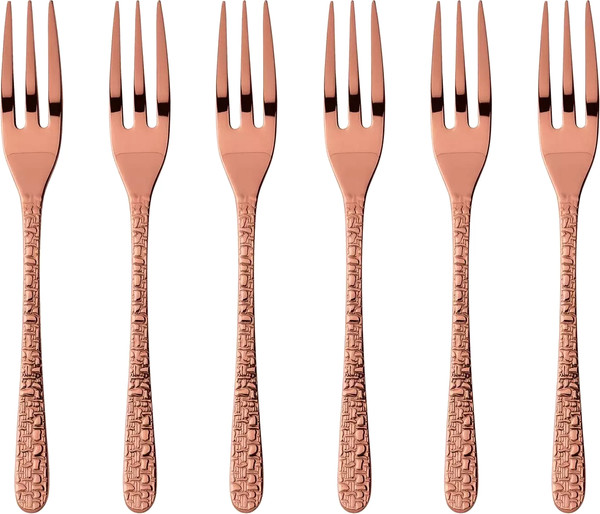Изображение товара Набор десертных вилок Sambonet Venezia Copper 18/10 PVD / 52765CA5 (6шт)